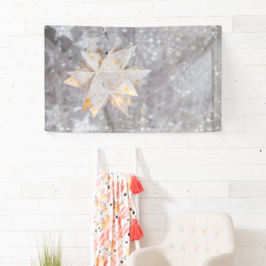 kerstpapier Ster Decoration Banner (Insitu)