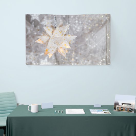 kerstpapier Ster Decoration Banner (Beurs)