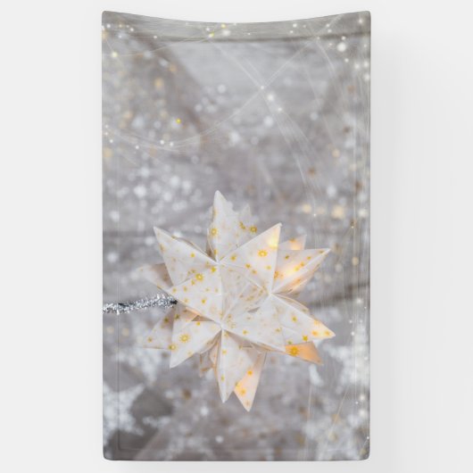 kerstpapier Ster Decoration Banner (Verticaal)