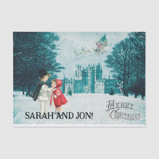  kerstpapier tissuepapier (Voorkant)