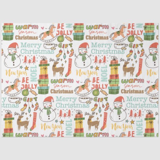 kerstpapier tissuepapier (Voorkant)