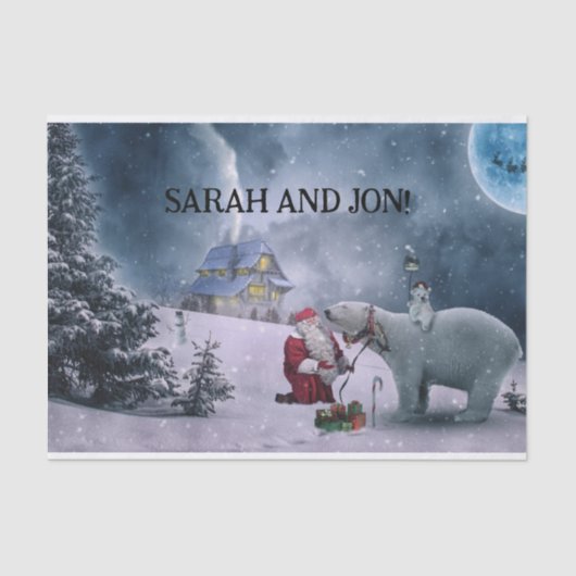  kerstpapier tissuepapier (Voorkant)