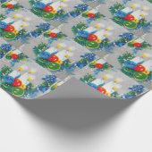  kerstpapier uit 1950, Retro Cadeaupapier (Hoek)