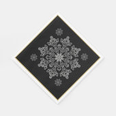kerstpapier uit de Noordse snowflake Servet (Hoek)