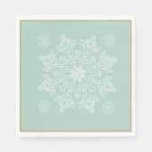 kerstpapier uit de Noordse snowflake Servet (Voorkant)