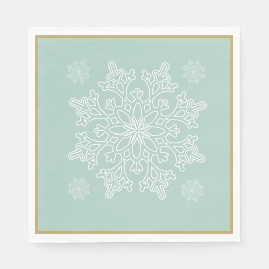 kerstpapier uit de Noordse snowflake Servet (Voorkant)