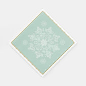 kerstpapier uit de Noordse snowflake Servet (Hoek)
