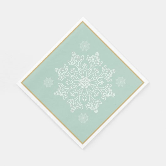 kerstpapier uit de Noordse snowflake Servet (Hoek)