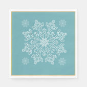 kerstpapier uit de Noordse snowflake Servet (Voorkant)