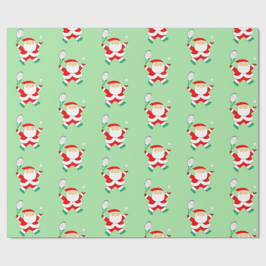 kerstpapier uit tennis cadeaupapier (Vlak)