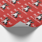 kerstpapier van Boston Terrier Reindeer Cadeaupapier (Hoek)