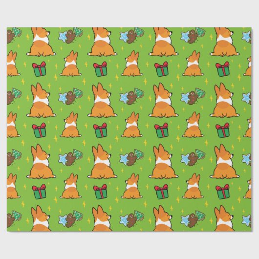 kerstpapier van Corgi | CorgiDingen Cadeaupapier (Vlak)