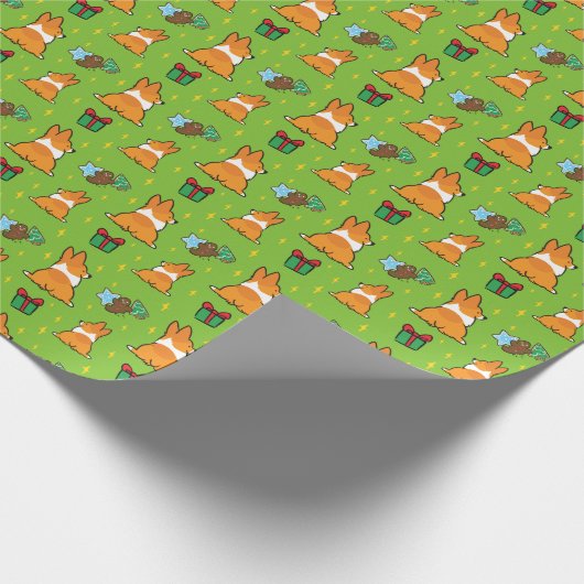 kerstpapier van Corgi "Mini Pattern" Cadeaupapier (Hoek)