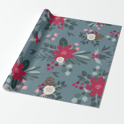 kerstpapier van Floral Cadeaupapier (Uitgerold)
