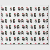 kerstpapier van grizzly beer cubs cadeaupapier (Vlak)