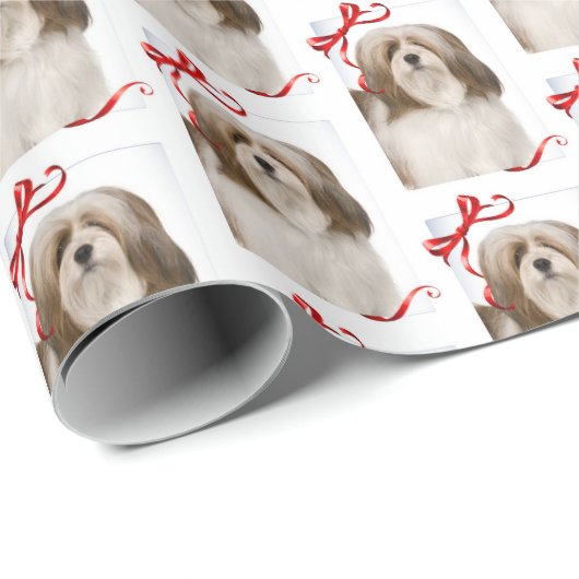 kerstpapier van Lhasa Apso Cadeaupapier (Rol Hoek)