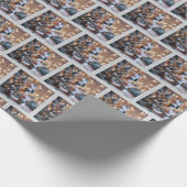 Kerstpapier van muizen cadeaupapier (Hoek)
