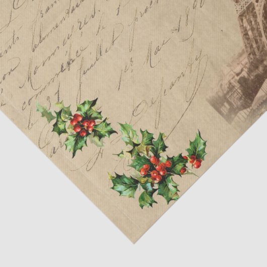  kerstpapier van Santa Paris Tissuepapier (Detail)