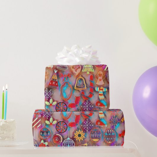 kerstpapier vieren cadeaupapier (Feestgeschenken)