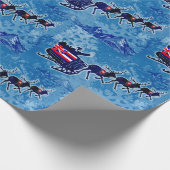 kerstpapier, vlag Hawaii Cadeaupapier (Hoek)