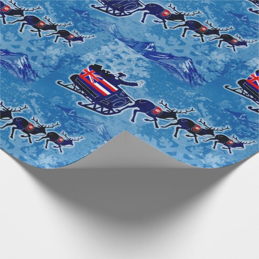 kerstpapier, vlag Hawaii Cadeaupapier (Hoek)