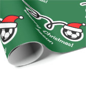 kerstpapier | voetbal van Santa hat Cadeaupapier (Rol Hoek)
