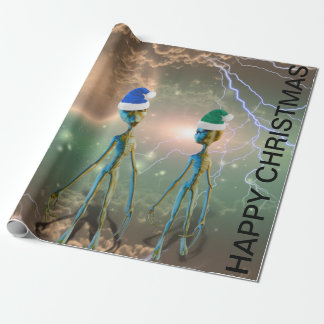 kerstpapier voor Alien Wrapping Cadeaupapier