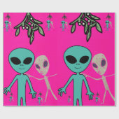 kerstpapier voor Alien Wrapping Cadeaupapier (Vlak)