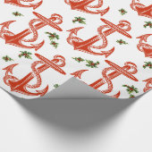  kerstpapier voor anker-roodkerstwappers cadeaupapier (Hoek)