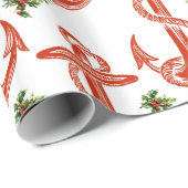  kerstpapier voor anker-roodkerstwappers cadeaupapier (Rol Hoek)