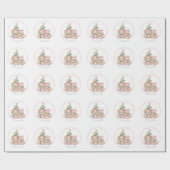 Kerstpapier voor baby Girl Cadeaupapier (Vlak)