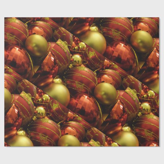kerstpapier voor Baubles Cadeaupapier (Vlak)