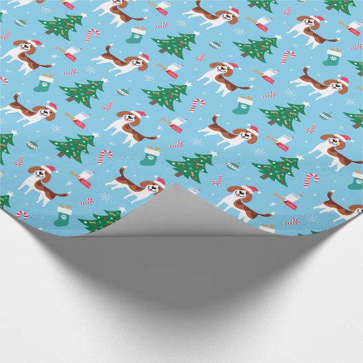 kerstpapier voor beagle kerst cadeaupapier (Hoek)