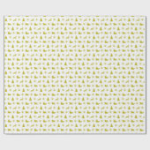 kerstpapier voor beige rendieren cadeaupapier (Vlak)