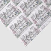 kerstpapier voor bruinsteen City Tissuepapier (Detail)