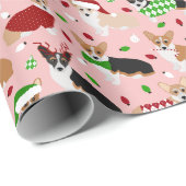 kerstpapier voor Corgi Dogs Cadeaupapier (Rol Hoek)