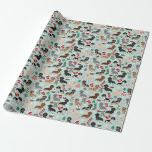 kerstpapier voor dachshund
