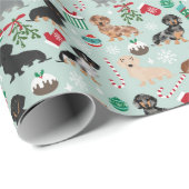 kerstpapier voor dachshund cadeaupapier (Rol Hoek)