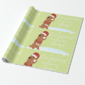 kerstpapier voor dachshund cadeaupapier (Uitgerold)