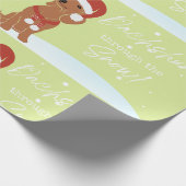 kerstpapier voor dachshund cadeaupapier (Hoek)