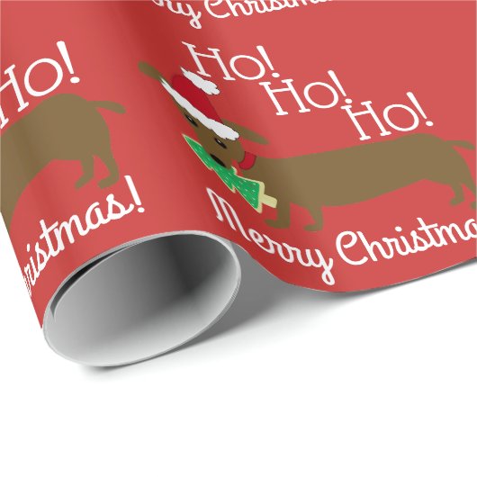 kerstpapier voor dachshund cadeaupapier (Rol Hoek)