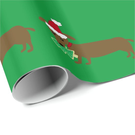 kerstpapier voor dachshund cadeaupapier (Rol Hoek)