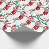 kerstpapier voor dachshund cadeaupapier (Hoek)