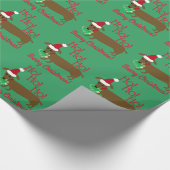 kerstpapier voor dachshund cadeaupapier (Hoek)