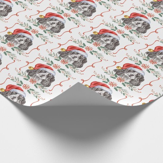 kerstpapier voor de hantering van hondenbont cadeaupapier (Hoek)