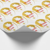 kerstpapier voor de inktschildering van de nativit cadeaupapier (Hoek)