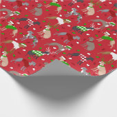 kerstpapier voor de Italiaanse Greyhound Dog Cadeaupapier (Hoek)