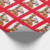 kerstpapier voor de kerstman van de Giraffe Cadeaupapier (Hoek)