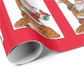 kerstpapier voor de kerstman van de Giraffe Cadeaupapier (Rol Hoek)