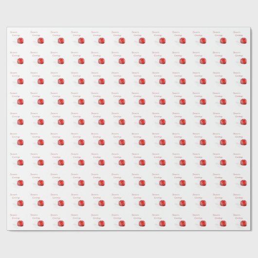 kerstpapier voor de rode kerstversiering cadeaupapier (Vlak)